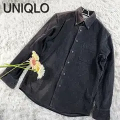 訳あり【UNIQLO】ユニクロ 綿100% コーデュロイシャツ S