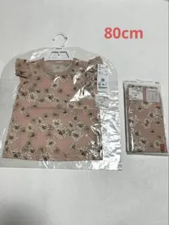新品UNIQLO(Paul＆Joe)Ｔシャツ&７部丈レギンス(セットアップ)80