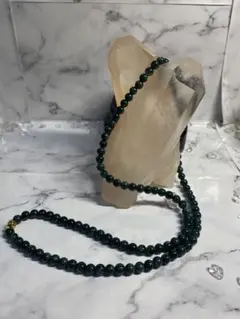 グアテマラ　ヒスイ　ネックレス　約60センチ　翡翠　連材　約6.1ミリ　天然石