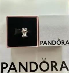 正規品 PANDORA シルバー ハチコ犬のチャーム 約1.5cm