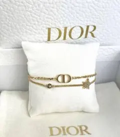 Dior クリスチャンディオール プチCD ダブルブレスレット