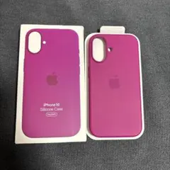 Apple iPhone16用シリコンケース ピンク　MagSafe