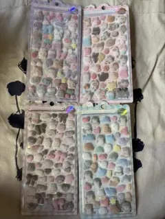 ふわふわドロップシール　ぬいぬい　ねこねこ　しろくろ　あくありうむ　FUWA