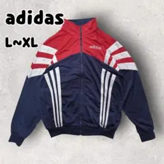 90s adidas アディダス トラックジャケット ジャージ ネイビー XLのサムネイル