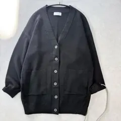 未使用級SLOBEIENA長袖ウォッシャブルミラノリブカーディガン