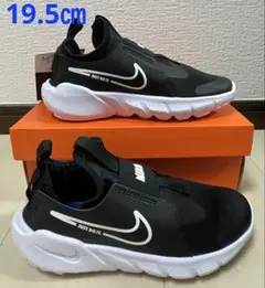 ⑤新品ナイキNIKE☆フレックスランナー19.5㎝ブラック/ホワイトフォト002