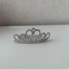 ハート型シルバークリスタルティアラ