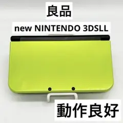 【良品】Newニンテンドー3DSLL ライム ブラック 本体 動作良好