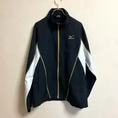 《Mizuno》スポーツジャケット ブラック/ホワイト 【L】