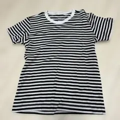 Mサイズ 白黒ボーダー　 半袖Tシャツ　無印良品
