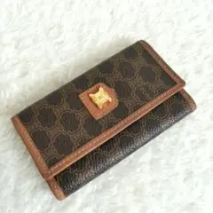 【未使用】CELINE セリーヌ 6連キーケース マカダム トリオンフ