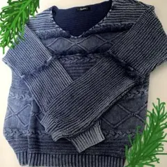 最終値下げ!新品未使用!デニム風デザインニット
