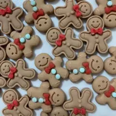 ①⑤【20個】 デコパーツ　スマイル　クッキー　ハンドメイドパーツ　お菓子