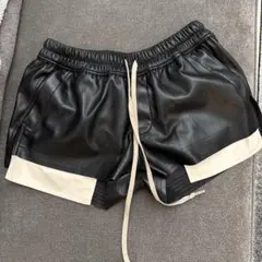 RICK OWENS 風フォグレザーショーツ風 ショートパンツ ゆいぴす着用 M