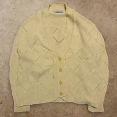 ニットカーディガン アイガールニット 前開き 淡色 レトロ 羽織り 秋 春