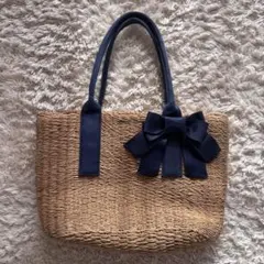 Jewelna Rose リボン かご トートバッグ