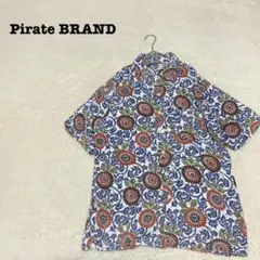 EK4102【Pirate BLAND】メンズシャツ【S】総柄 オーバーサイズ