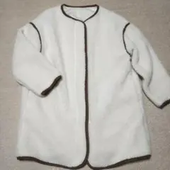 値下げ　美品　ホワイトボアコート/ボアジャケット
