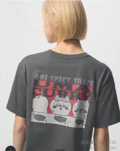 新品タグ付き　ユニクロ　ちいかわ　UT ロゴ　半袖　Tシャツ　グレー　Mサイズ