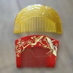 和装用 くし 櫛　髪飾り　2点セット