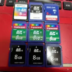 8GB SDHCカード 9枚セット　中古品