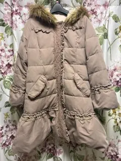 アクシーズファム　リバーシブル　フリルファー付きコート　Mサイズ