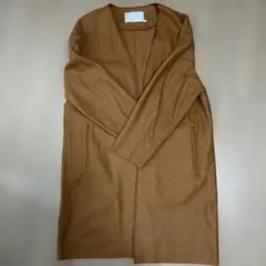 ICB カシミヤ100% ブラック ロングコート ベルト付き - メルカリ