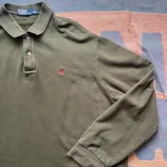 【希少】中ボア素材 ラルフローレン POLO 長袖 ポロシャツ