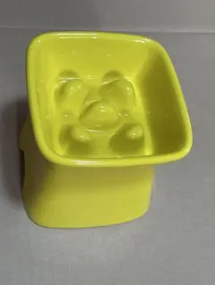 フードボウル 早食い防止 高台傾斜 イエロー