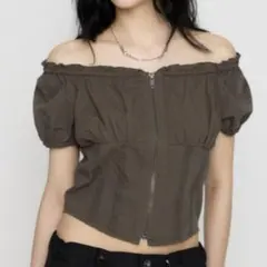 LAGUAGEM 2WAY ZIP COTTON トップスのサムネイル