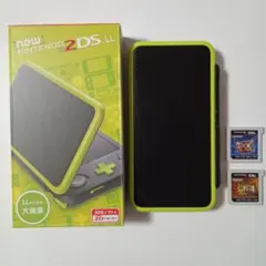 NEW ニンテンドー 2DS LL ブラック　ライム