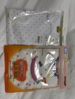 Birthday ハート柄 シャツ肌着 80 長袖　半袖