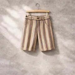 オレンジ ストライプショーツ ハーフパンツ USAブランド トムフォード