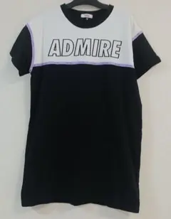 美品 PINK-latte ピンクラテ ワンピース 黒 ロゴ 150 XS