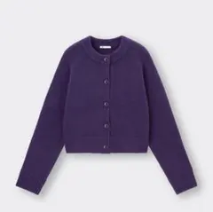 パフィータッチクルーネックカーディガン　XXL