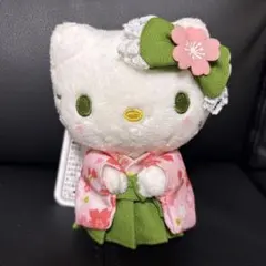 [正規品]レア　ハローキティ　着物 袴 キーホルダー　抹茶キティ 桜　2個セット 184177723_o3.jpg?