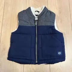 GAP baby ベスト ネイビー/グレー