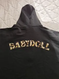 ☆新品 미사용 ✰ BABYDOLL パーカー ブラック ヒョウ柄 XL