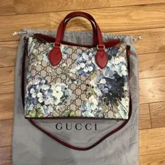 極美品　GUCCI フローラルプリント トートバッグ