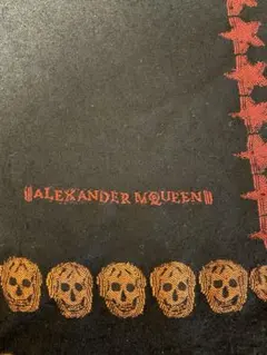 未使用品)ALEXANDER McQUEEN スカルデザイン マフラー 2025年最新
