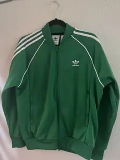 adidasトラックジャケット　男女兼用　グリーン