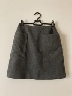 IENA グレー ウールスカート