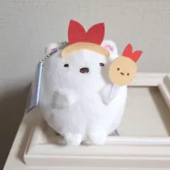 すみっコぐらし 天使なえびてん ボールチェーン付き推し活ぬいぐるみ しろくま