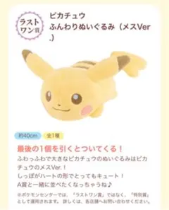 1番くじ　ポケモン　ピカチュウ　ラストワン賞　A賞　セット