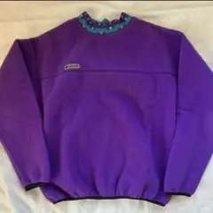 90s USA製 コロンビア フリース プルオーバー トレーナー パープル