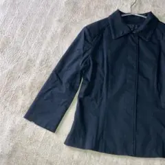 UNTITLED アンタイトル 7分袖ジャケット サイズ2(M) 黒 日本製のサムネイル