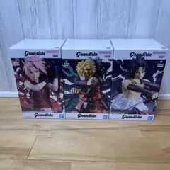 NARUTO Grandista フィギュアセット サクラ ナルト サスケ