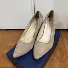 アクアガレージ　走れるパンプス　スエード　ベージュ　23cm
