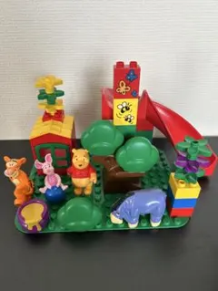【廃盤品希少✨】ビンテージLEGOデュプロディズニープーさんブロックセット