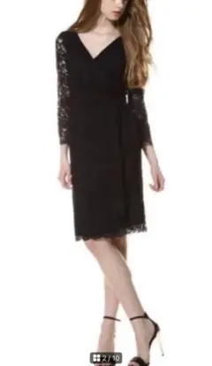 極美品　人気完売　ダイアンフォンファステンバーグ レースラップワンピース